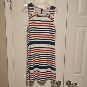 NWOT--Red White & Blue Striped Dress